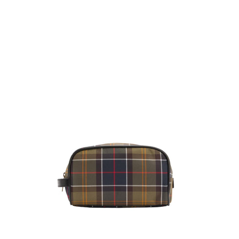 Barbour Washbag Beauty Case Uomo tartan con manico UNI - Francavilla Moda